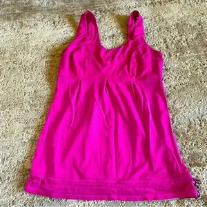 lululemon Hustle and Bustle Tank Top Workout Sleeveless Running Pink: 8